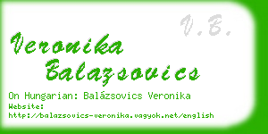 veronika balazsovics business card