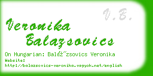 veronika balazsovics business card